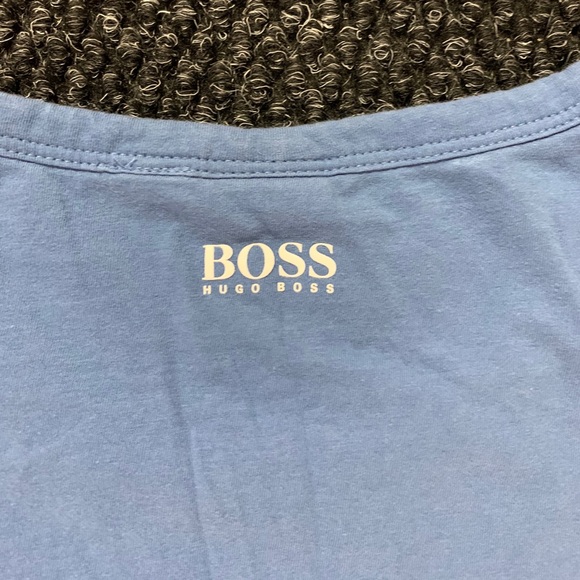 BOSS Hugo Boss Light/Navy Blue Shirt XXL - Picture 7 of 8